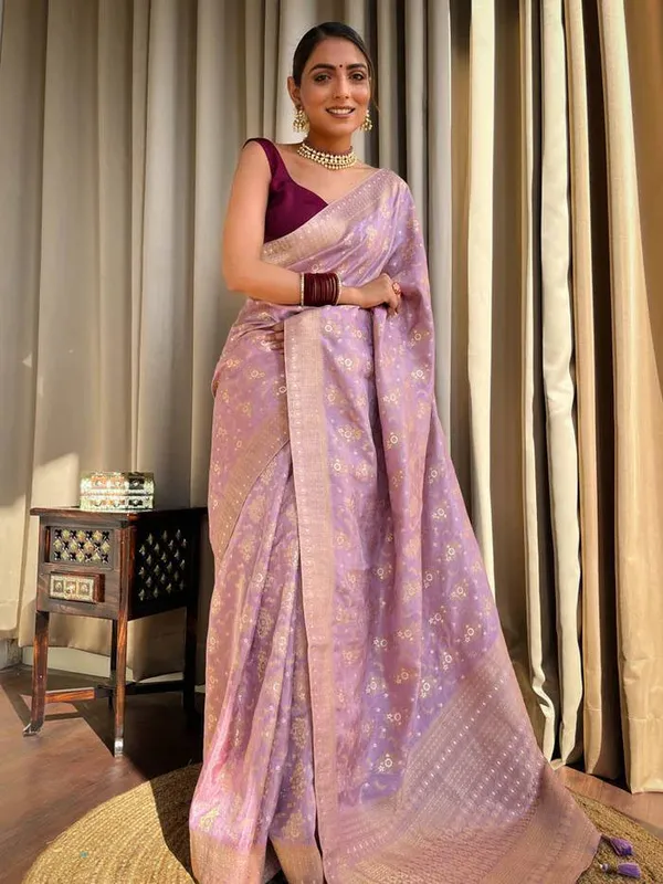 PURPLE_PURE_BANARASI_SAREE